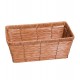 Cesto 33cm por 25cm Rattan Sintético Retangular Claro Grande Multiuso